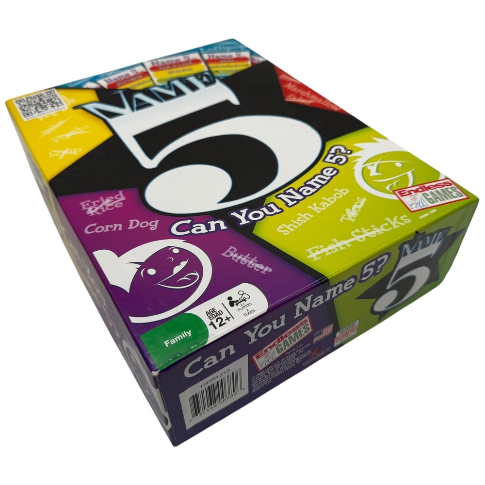 Name 5 Board Game Endless‎ Games Quick Thinking Party Trivia Family Night \